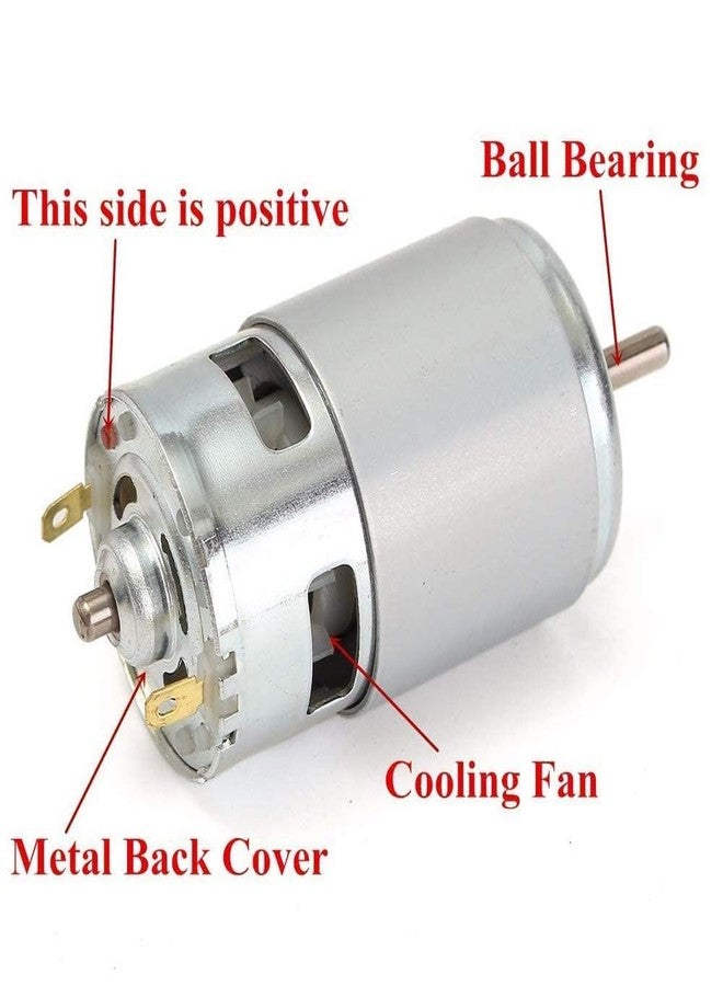 Diktmark Big Size RS775 DC 12V-24V 3500-9000 RPM Large Torque High Power Low Noise DC Motor and 3mm metal drill chuck collet bits Keyless Adapter With Wrench - Image 5